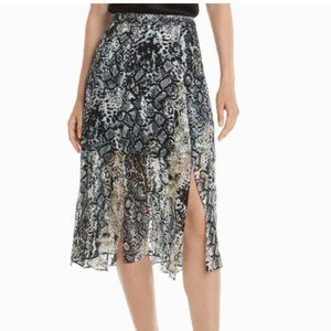 EUC - Alice + Olivia Athena Snake Print Skirt